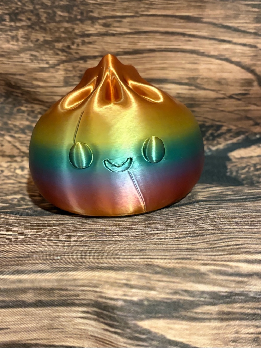 Rainbow Metallic 3d Dumpling Decorative Toy